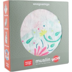 Weegoamigo Muslin 1pk Prints WOW - Snuggle Bunnies
