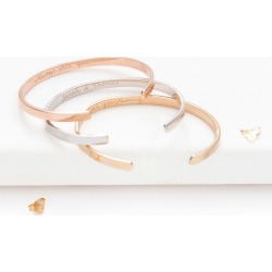 Personalised open bangle