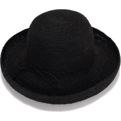 Justine Hats - Black Raffia Straw Hat