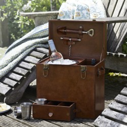 Leather drinks box