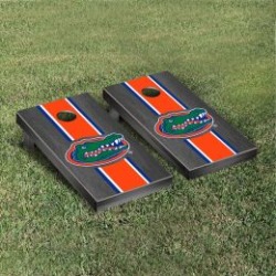 Florida Gators Cornhole Game Set Onyx Stained Stripe