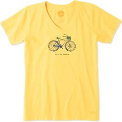Life Is Good Women's Mobile Device Bike Cool Tee