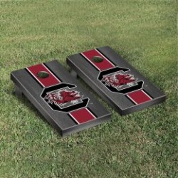 South Carolina Gamecocks Cornhole Game Set Onyx Stained Stripe