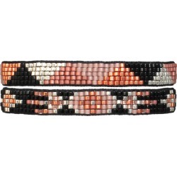 LeJu London - Beaded Pack Of Two Bracelets In Pink, Silver & Black