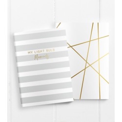 Gold Foil Pocket Notebook Set