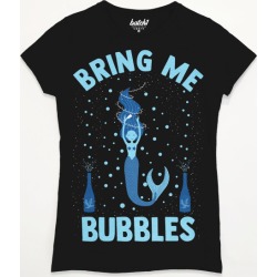 Bring Me Bubbles Women's Mermaid Slogan T-Shirt