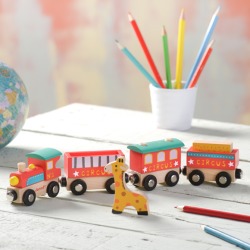 Wooden Circus Train Toy