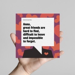 Personalised Greeting Card: Great Friends Are Hard To Find