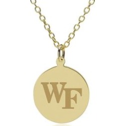 Wake Forest 14K Gold Pendant and Chain