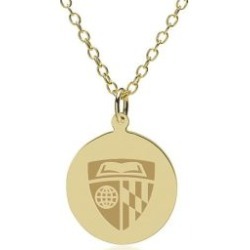 Johns Hopkins 14K Gold Pendant and Chain