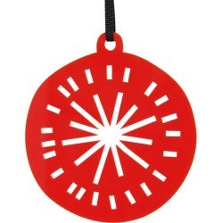 Red Christmas bauble decoration