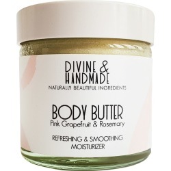 Divine And Handmade - Pink Grapefruit & Rosemary Natural Body Butter