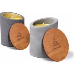 KEKRIMA - Concrete Gift Box Candle Pure Beeswax S