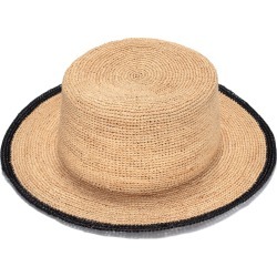Justine Hats - Boater Raffia Hat