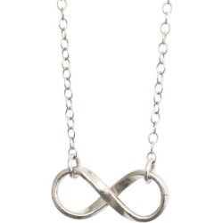 Silver infinity necklace