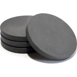 CONCRETE & WAX - Set Of 4 Hand Poured Concrete Coasters In Grey