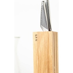 Personalised Solid Oak Knife Block