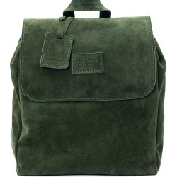 THE DUST COMPANY - Mod 238 Leather Suede Green Backpack
