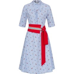 Marianna Déri - Franchesca Dress Parrots With Two Belts
