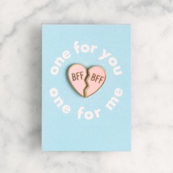 BFF enamel pin set