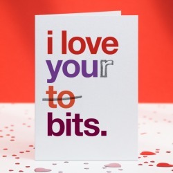I Love Your Bits Funny Card