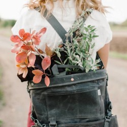 Gathering Bag - Waxed Canvas