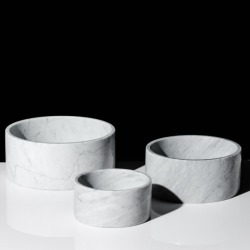 White Marble Dog & Pet Bowl