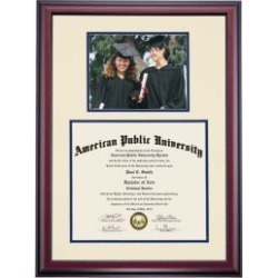 American Public University System Collegiate for 8 x 10 Photograph Diploma Frame