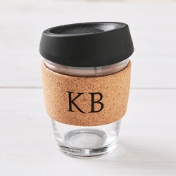Monogrammed reusable coffee keep cup