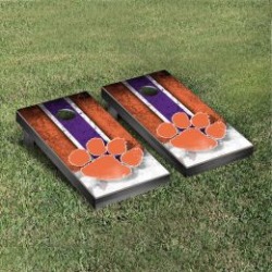 Villanova Wildcats Cornhole Game Set Rosewood Stained Stripe