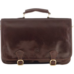 The Jesolo Mens Full Grain Leather Business Satchel