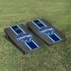 Villanova National Championship 2016 Cornhole Game Set Onyx Stained Stripe