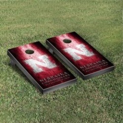 Nebraska Cornhuskers Cornhole Game Set Metallic-Look