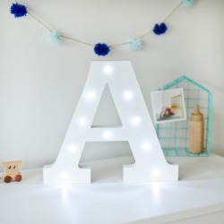 White Light Up Letters