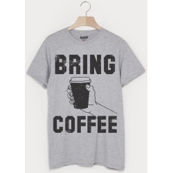 Bring Coffee Men's Slogan T-Shirt