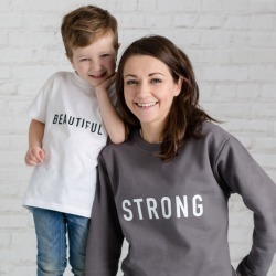 Strong Mother's Day Jumper And Beautiful Child Set