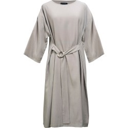 keegan - Sandstone Dress With Silver Ring Waist Tie
