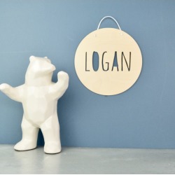 Personalised Wood Name Sign