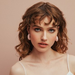 Argento Resin Hoops in Soft Pink