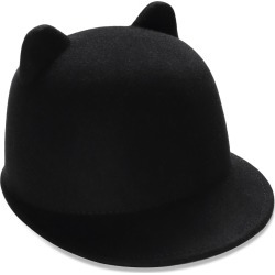 Justine Hats - Black Cap With Ears