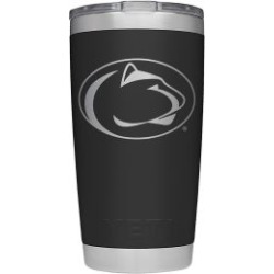 Yeti Black Rambler 20oz Penn State with MS Lid