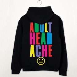 Adult Headache Unisex Block Colour Hangover Hoodie