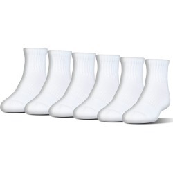 Under Armour Men's Charged Cotton Quarter Socks, 6 Pack