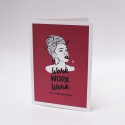 Rhi-Rhi Greeting Card (Pack Of 4)