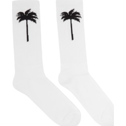 Palm Angels White Palm Socks