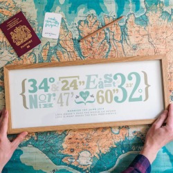Personalised Coordinates Print