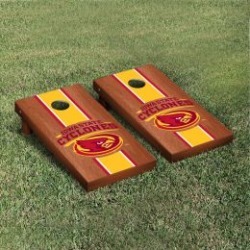 Iowa State Cyclones Cornhole Game Set Rosewood Stained Stripe