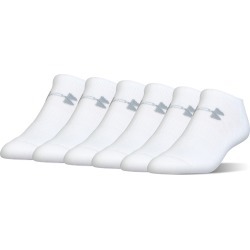 Under Armour Boys' Charged Cotton No Show Socks, 6 Pack
