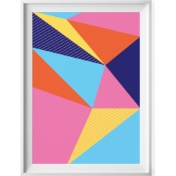 Bright geometric triangles print
