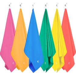 Fast Dry Yoga & Travel Towel (Set of 6, 2 Large sizes)